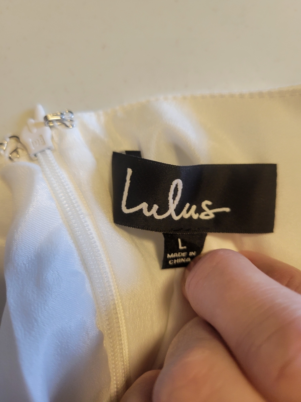Lulu's White One-Shoulder Ruffle Dress - Picture 4 of 4
